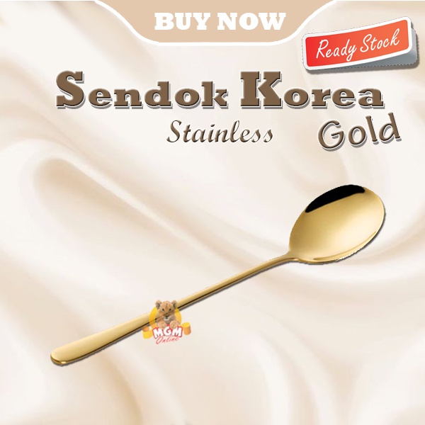 Gold SUJEO sendok makan emas korea Gold dinner Spoon korean