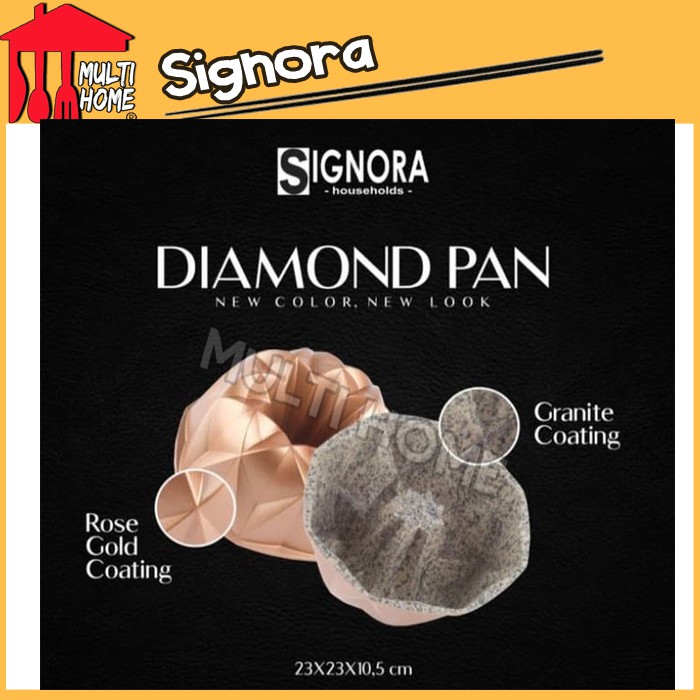 Signora Diamond Pan Rose Gold - Loyang Cetakan Kue , Cake &amp; Bolu