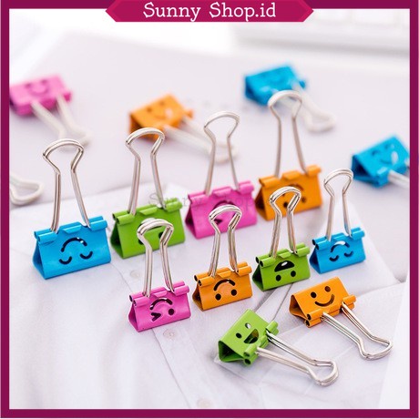 

READY Binder Clip Smile Jepit File Penjepit Paper Clip
