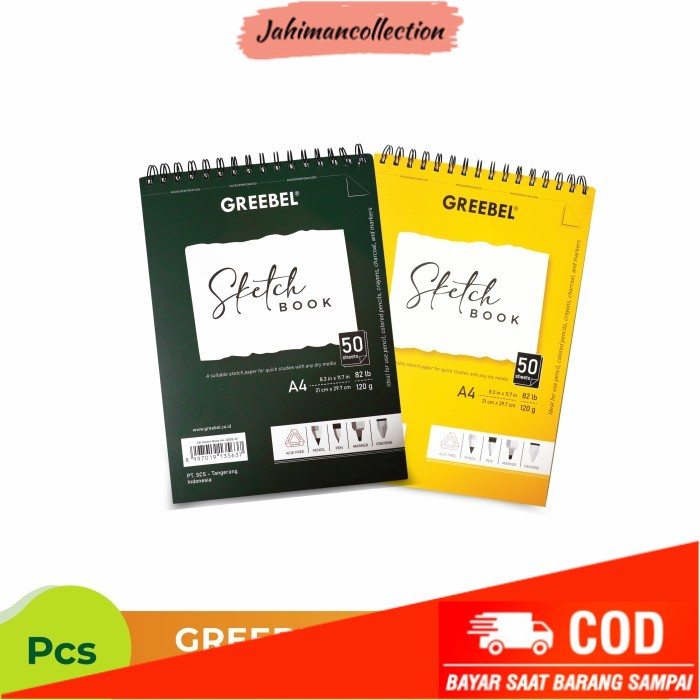 

✨ BISA COD ✨ Greebel Sketch Book A4