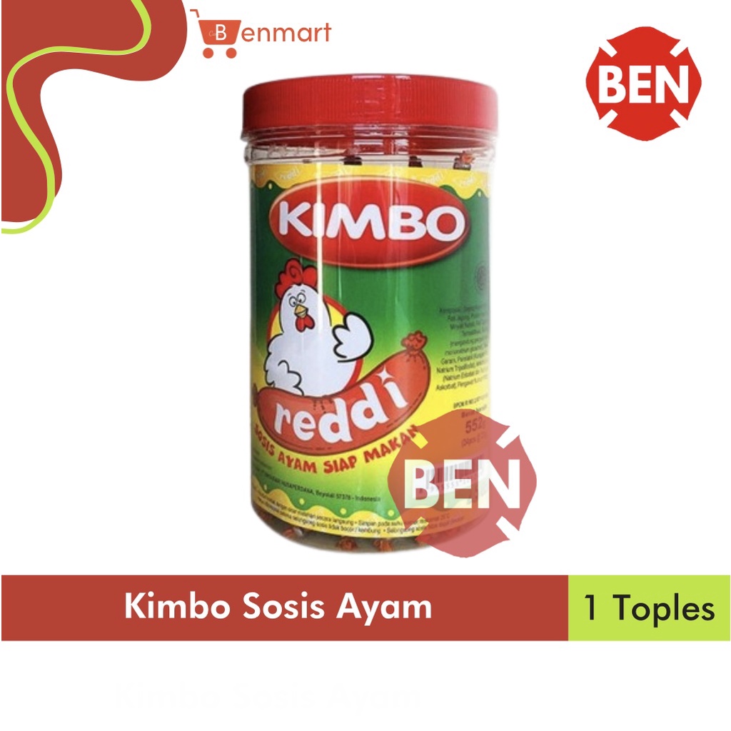 

Kimbo Sosis Ayam Siap Makan 1 Toples 552g 552gr 24 Pcs Reddi Murah