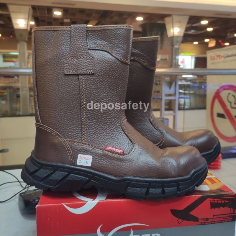 Sepatu Safety Red Parker T-186 Original - Safety Shoes Red Parker T-186 BERKUALITAS