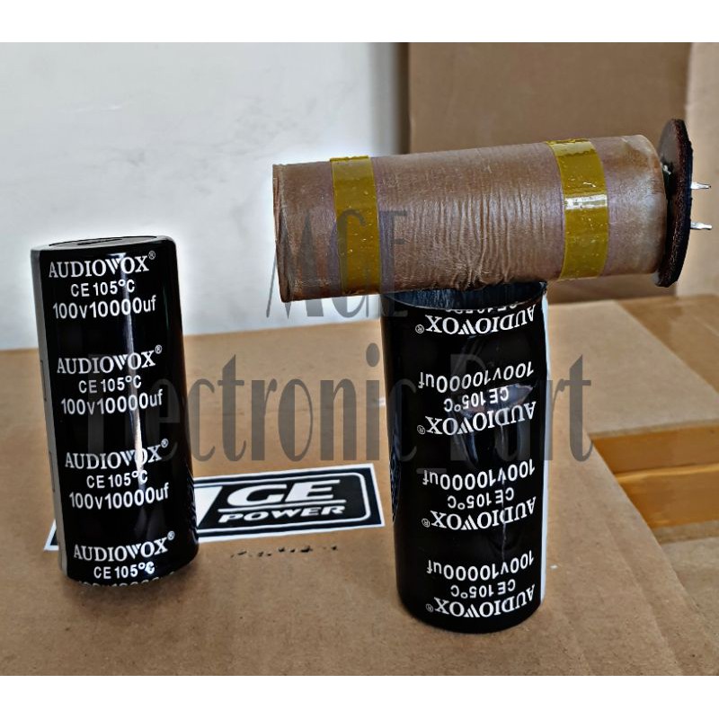 ELCO AUDIOVOX 10000UF/100V HITAM