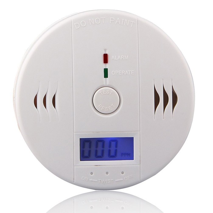 Carbon Monoxide OMHAJYWH Smoke Alarm Detector Detektor CO2 - White