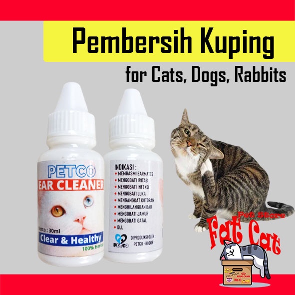 Ear Cleaner Kucing - Pembersih Telinga Kucing - obat telinga kucing