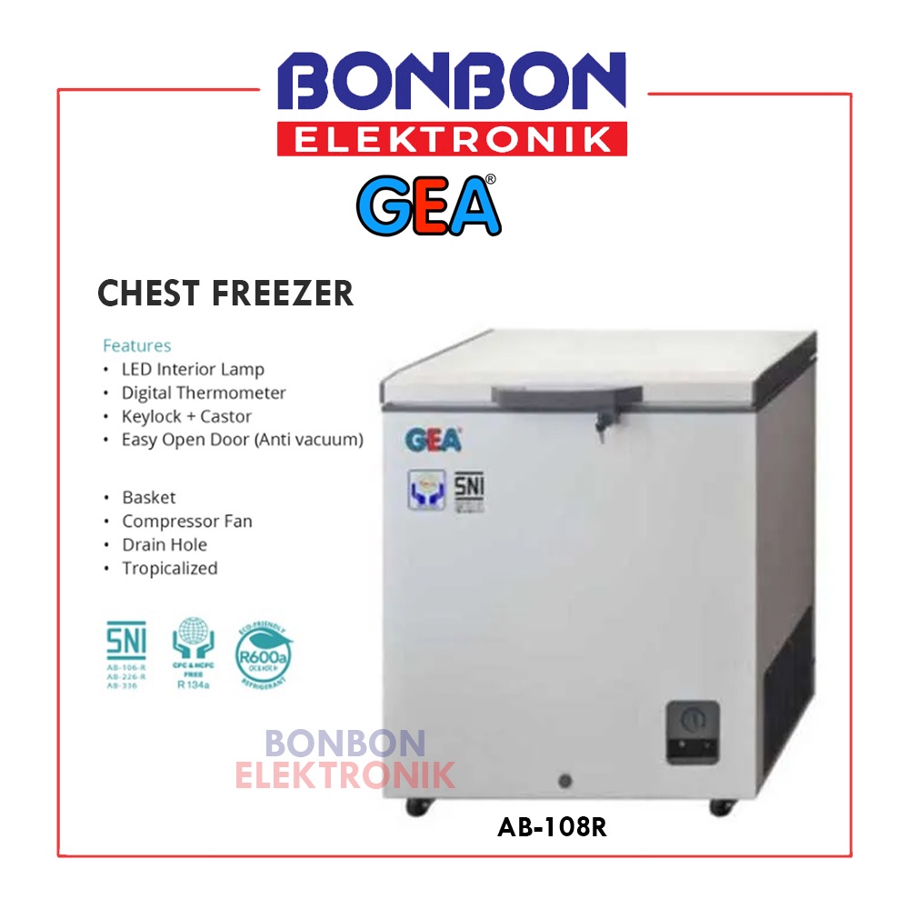 GEA Chest Freezer AB-108R / AB 108 R 100L