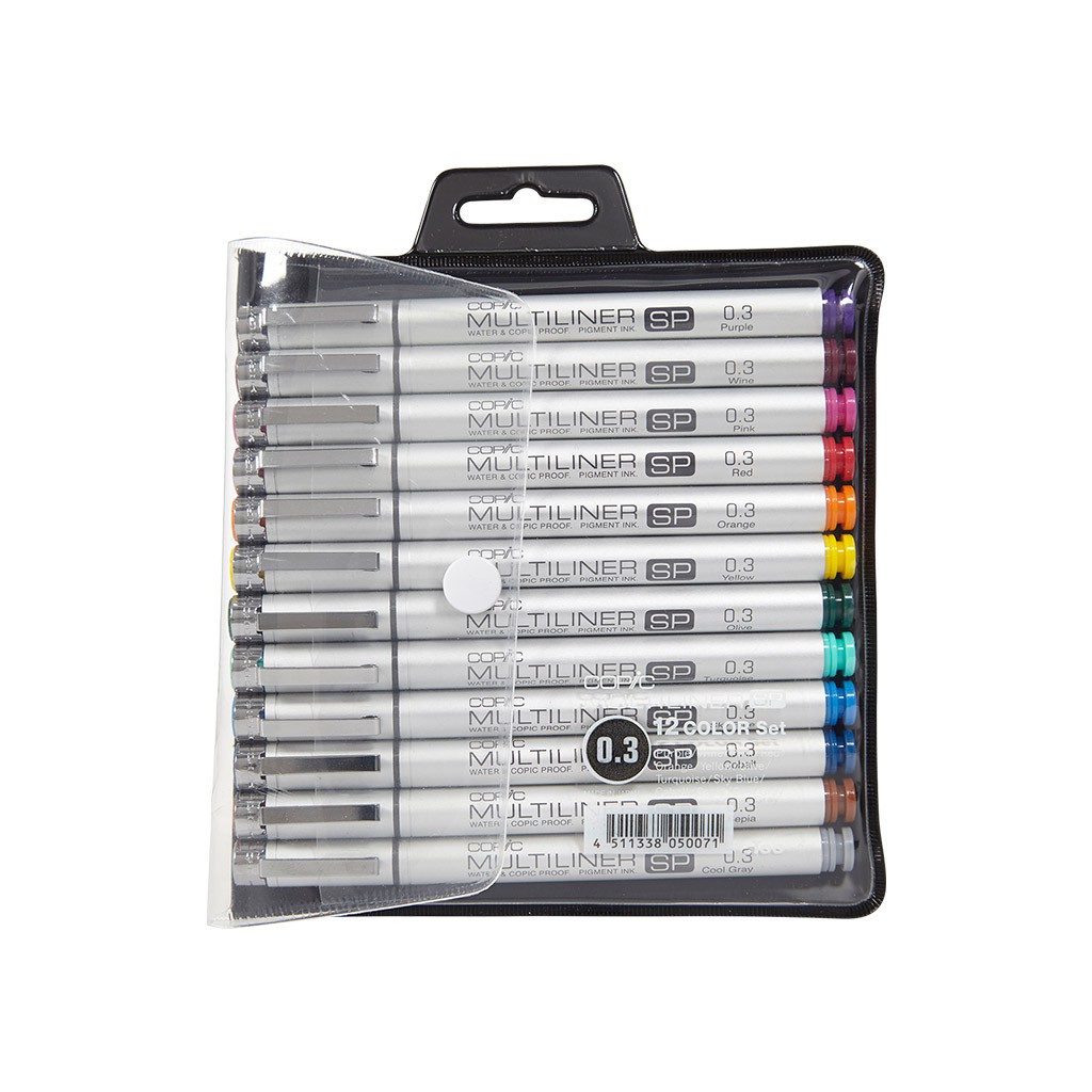 

COPIC Multiliner SP Set 12 Color Grade 0.3 - Ref.CML/SET03