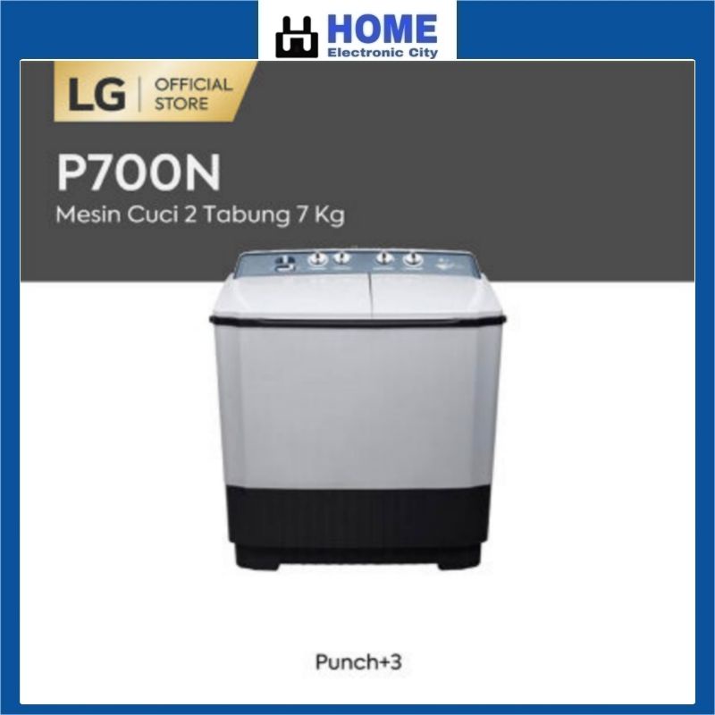 LG P700N Mesin Cuci 2Tabung 7Kg Garansi Resmi