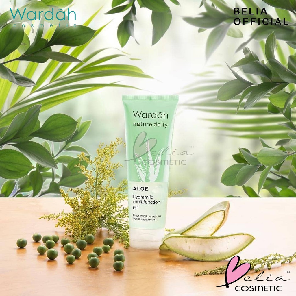 ❤ BELIA ❤ WARDAH Nature Daily Aloe Hydramild | Essence Toner | Multi Gel Face Wash Moisturizer Cream Serum Hand