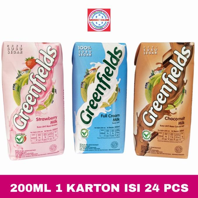 

(BISA COD) GREENFIELDS 200ML 1 KARTON ISI 24 PCS TERBATAS Kode 993