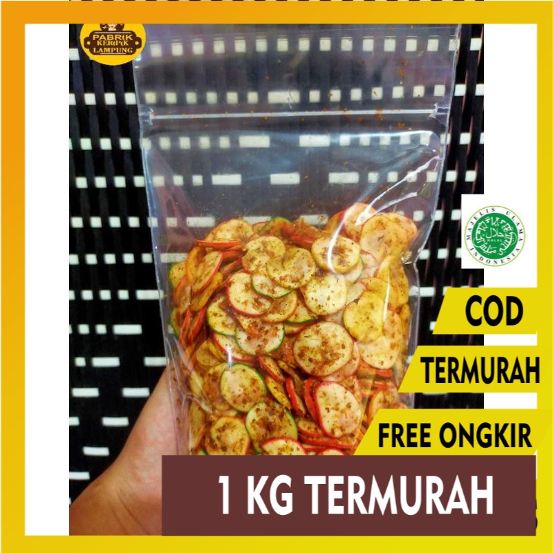 

[PROMO PABRIK] KERUPUK SEBLAK BANTAT VIRAL 1 KG PEDAS termurah enak pedas grosir diskon renyah