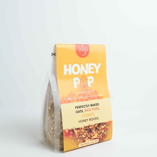 

Honey Pop Granola 230g | Vanilla Pops & Honey | BOBS Crunchy and Healthy Granola