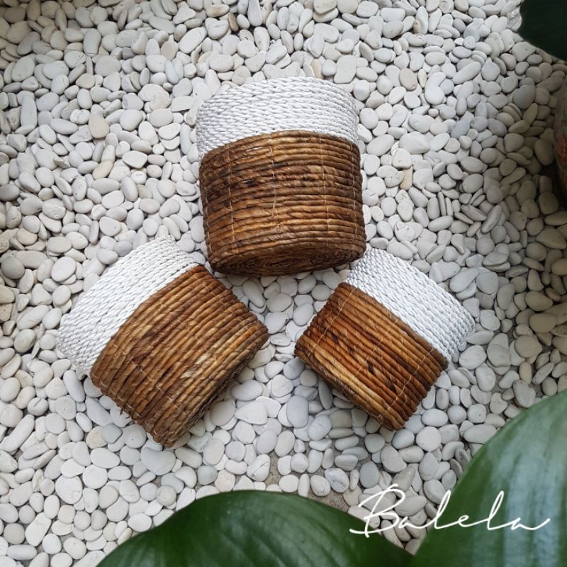 Keranjang Pot Anyam / Keranjang Aesthetic / Cover Pot SATUAN