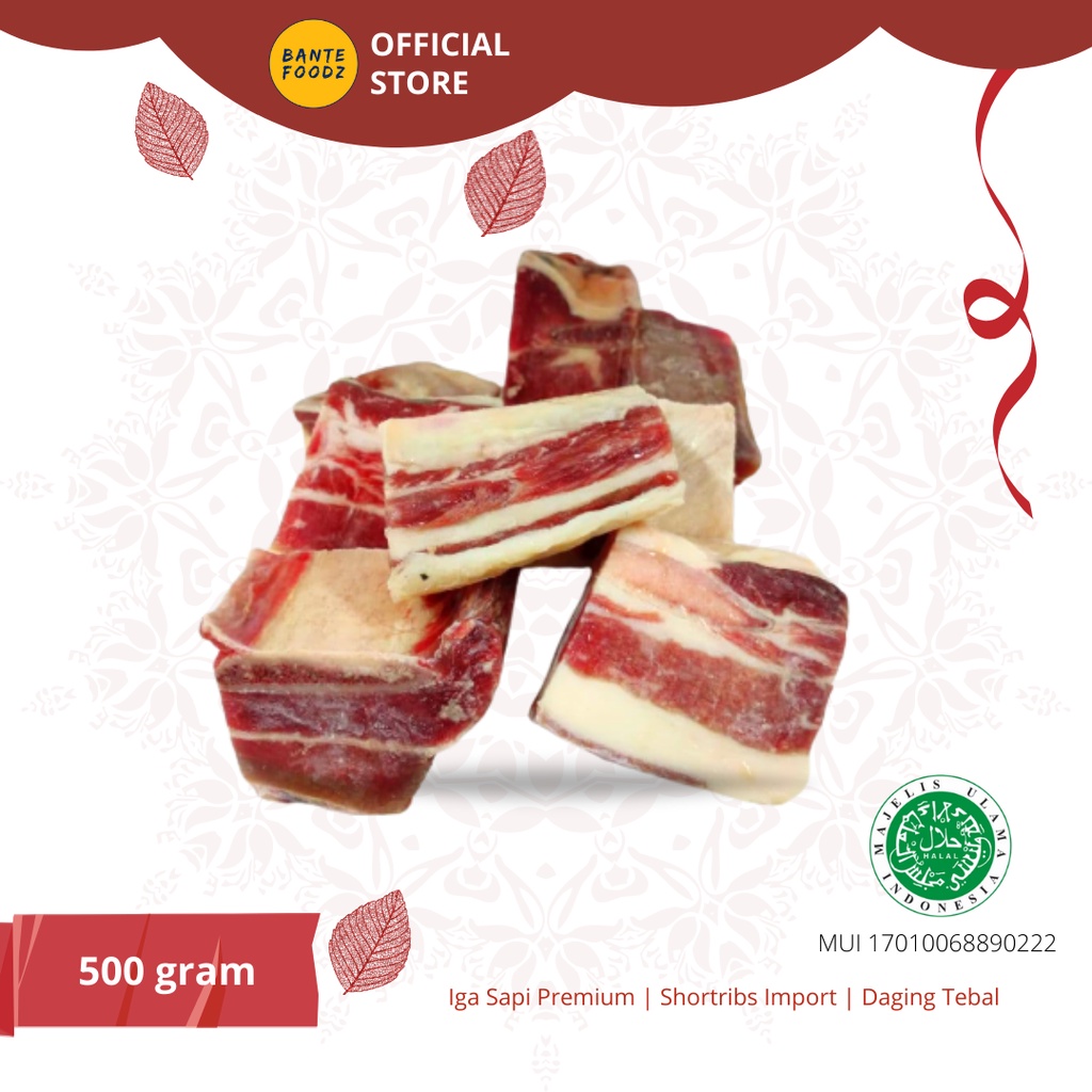 

Iga Sapi Shortribs Premium Import / Iga Sapi Tebal Kualitas Restoran 500 gram Termurahhhh