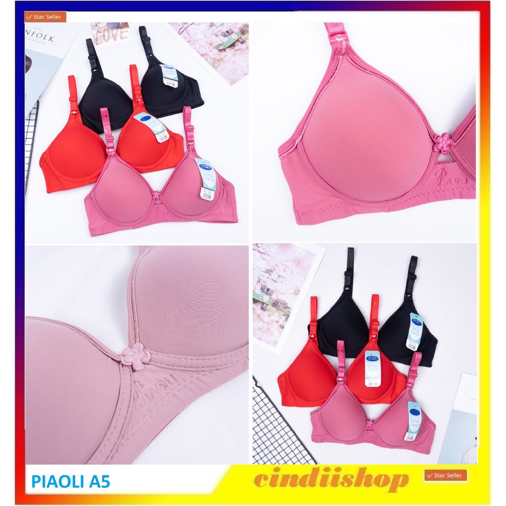 BRA Piaoli Original A 5 Premium Bh Push Up Busa Tebal Tanpa Kawat A5 BEHA Wanita PL 888