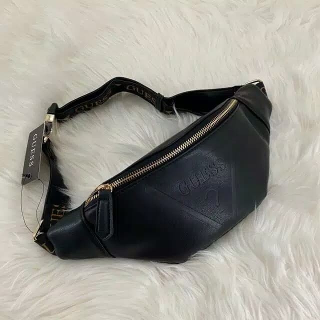 Guess Leather Waistbag Import Premium Quality Original | Tas Pria dan Wanita | Tas Anti Air