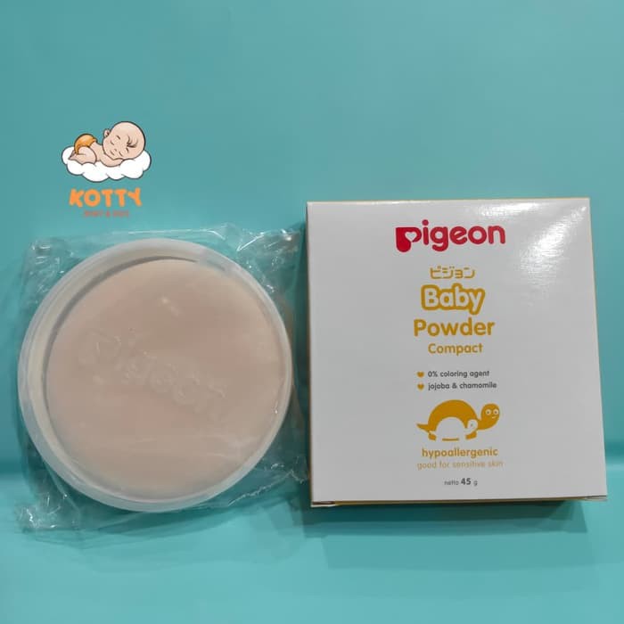 PIGEON Baby Powder Cake Chamomile 45g | Bedak Padat Bayi