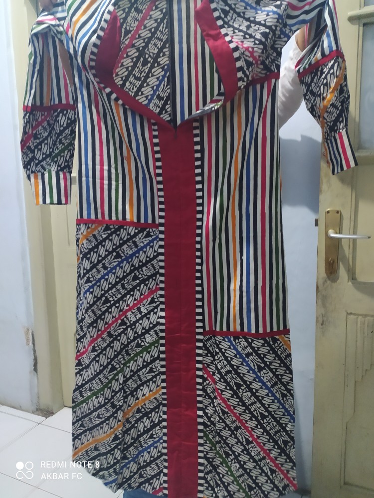 Gamis Batik Cap Cantik