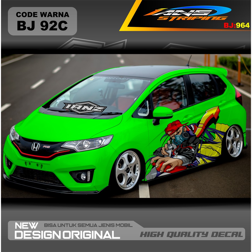 VARIASI STICKER MOBIL JAZZ / STIKER MOBIL BRIO / DECAL STIKER MOBIL SWIFT / STIKER MOBIL TOYOTA / DECAL STICKER MOBIL / STIKER YARIS AYLA