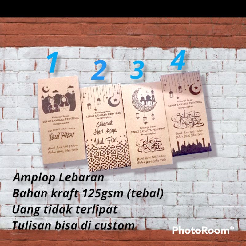 

AMPLOP LEBARAN IDUL FITRI CUSTOM KERTAS KRAFT TEBAL