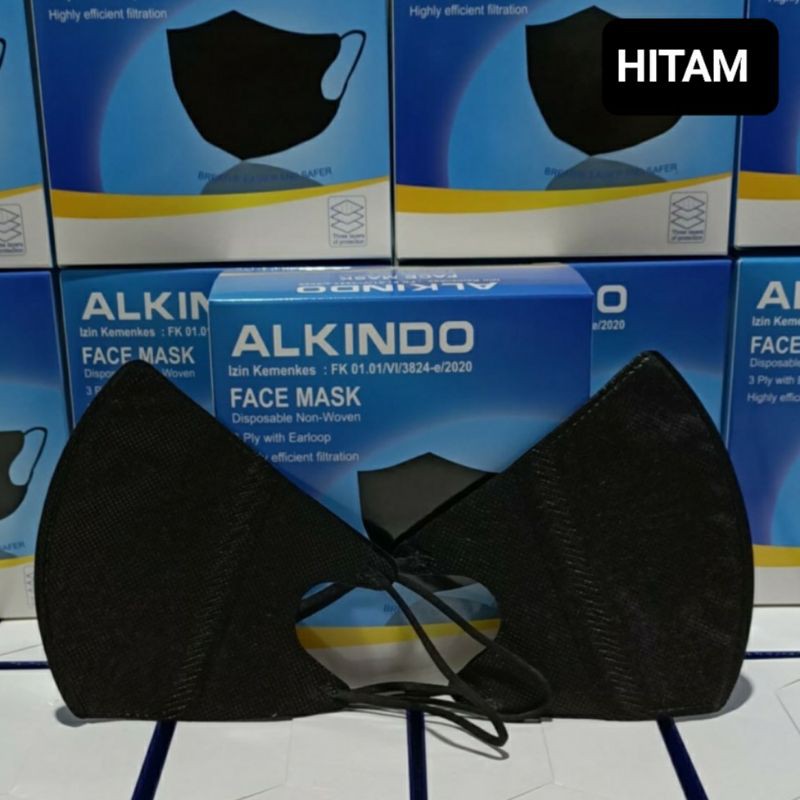 Masker hitam duckbill alkindo