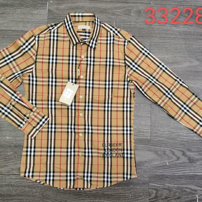 Kemeja Pria Lengan Panjang Branded Burberry Mirror Quality Caragampang77