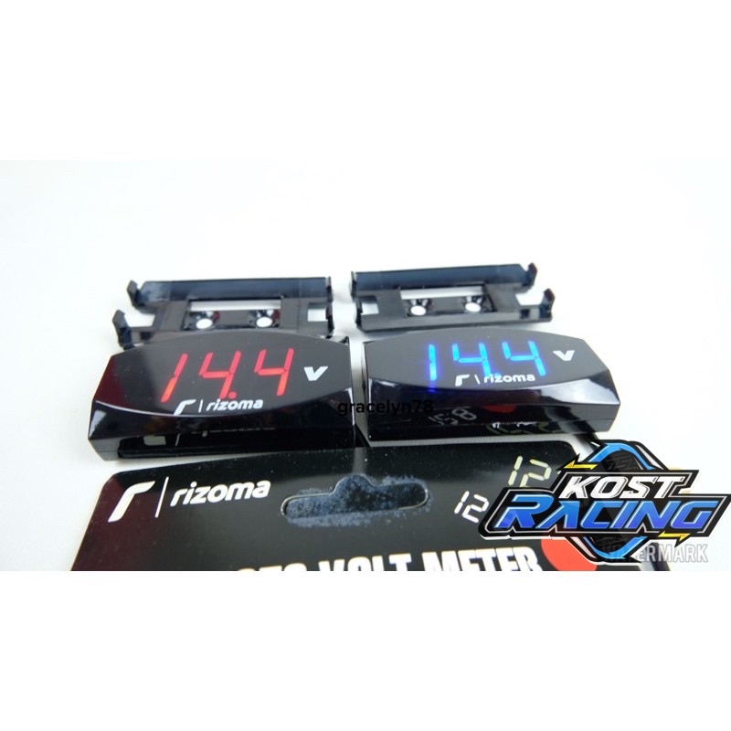 Volt Meter original rizoma/ Voltmeter digital Silm Waterproof Model Rizoma import