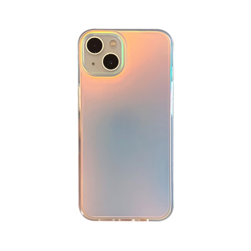 Soft Case TPU Transparan Gradasi Laser Cover iPhone 11 12 13 Pro Max XR X XS Max 7 8 Plus