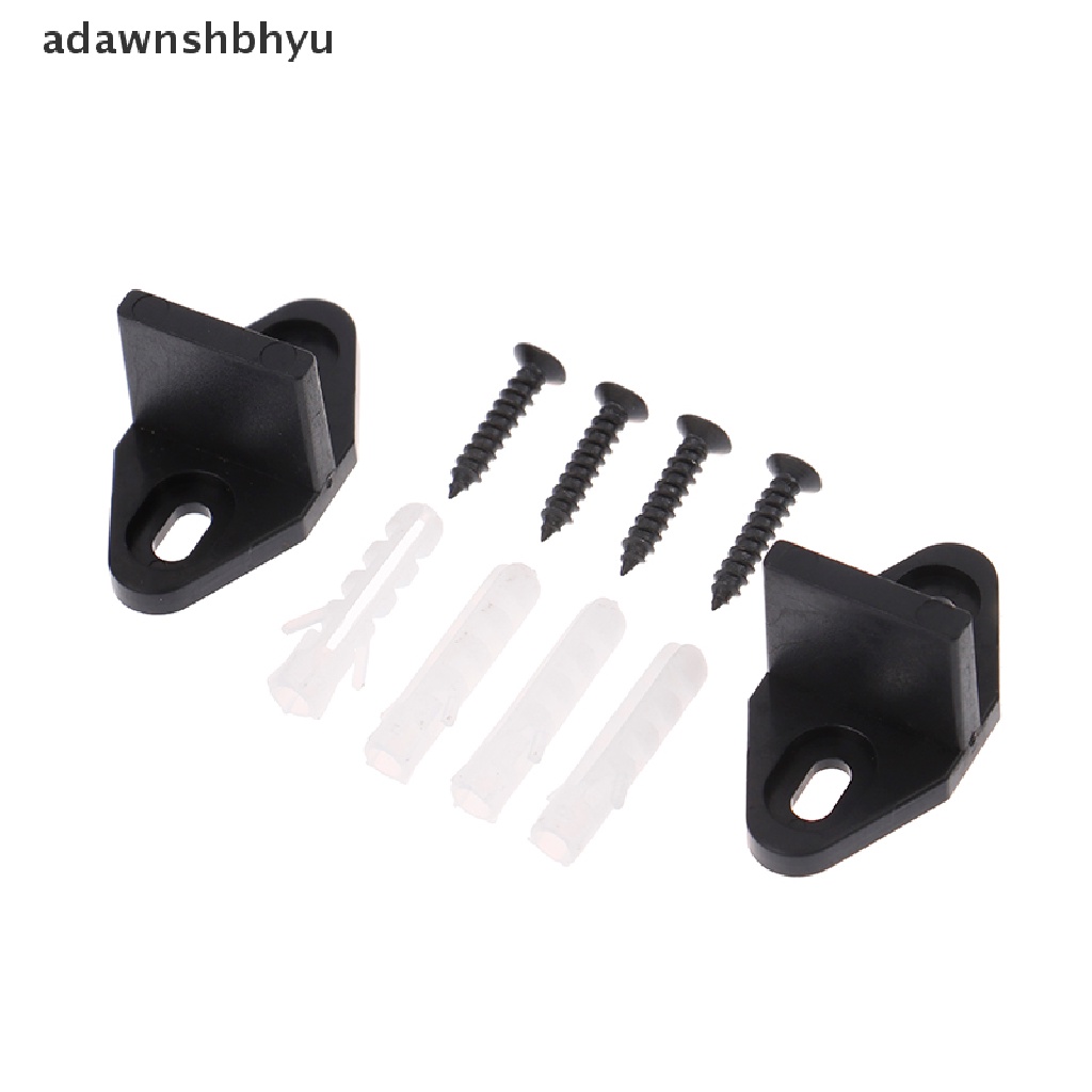 Adawnshbhyu 2set Panduan Lantai Pintu Sliding Panduan Pintu Lemari Dipasang Bottom Track Guide