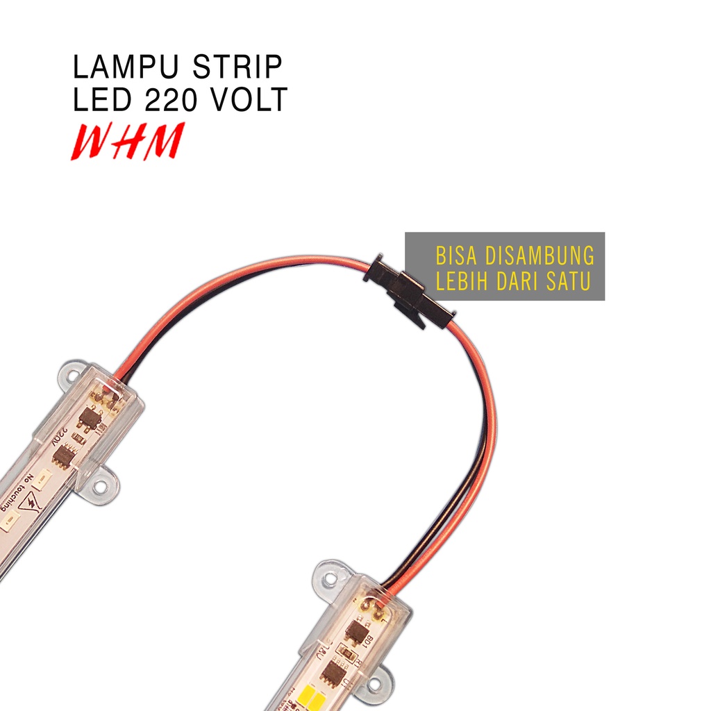 LAMPU LED STRIP Tube Light AC220V  TUBE BAR LAMP 100CM Dekorasi Rumah