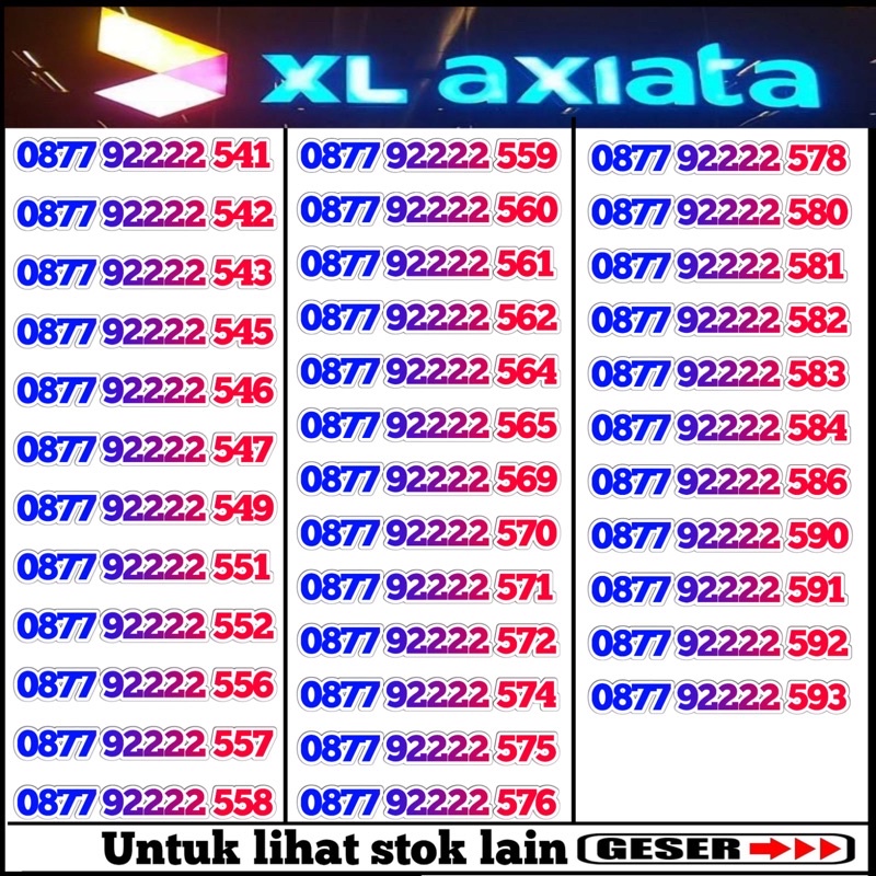 Nomor Cantik Xl ~ Kartu Perdana Xl 4G