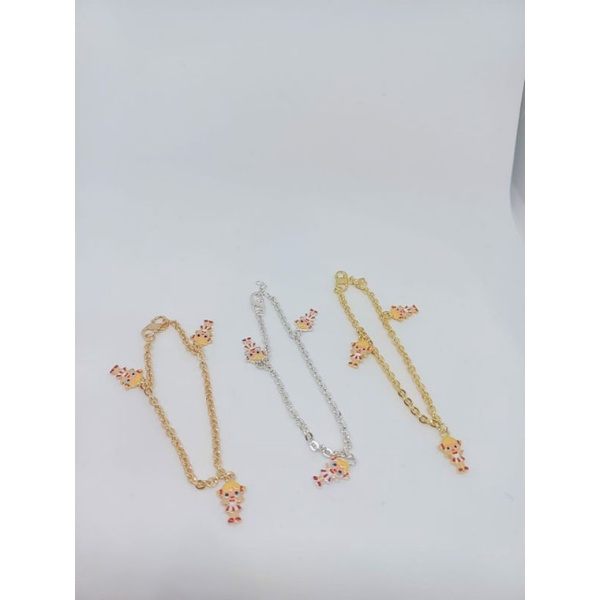 gelang tangan anak nori+ m lol cat kramik premium gelang tangan perak925 asli lapis emas