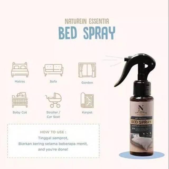 Naturein Essentia Bed Spray 100ml 200ml Semprotan Anti Tungau Virus Bakteri