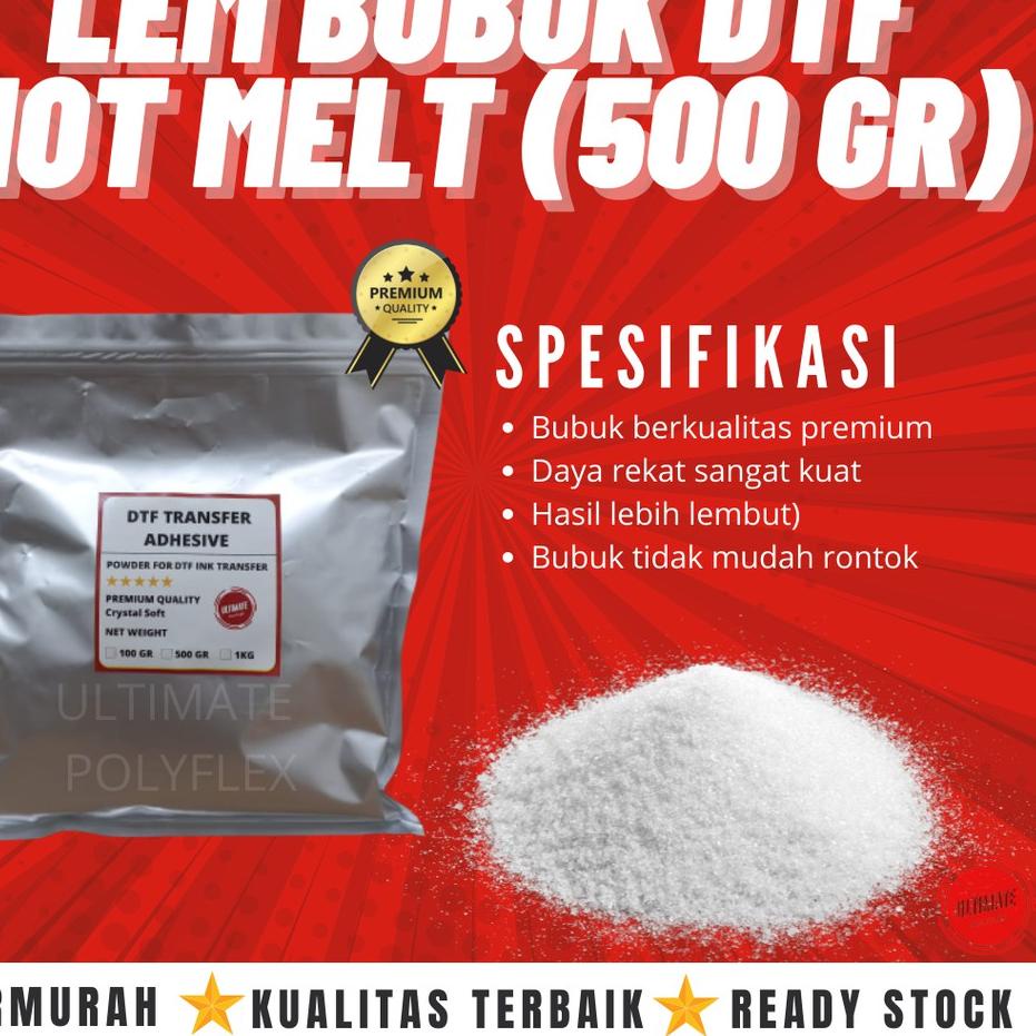 

Hot Sale - Powder DTF Crystal Soft 500gr GOOD QUALITY ,.