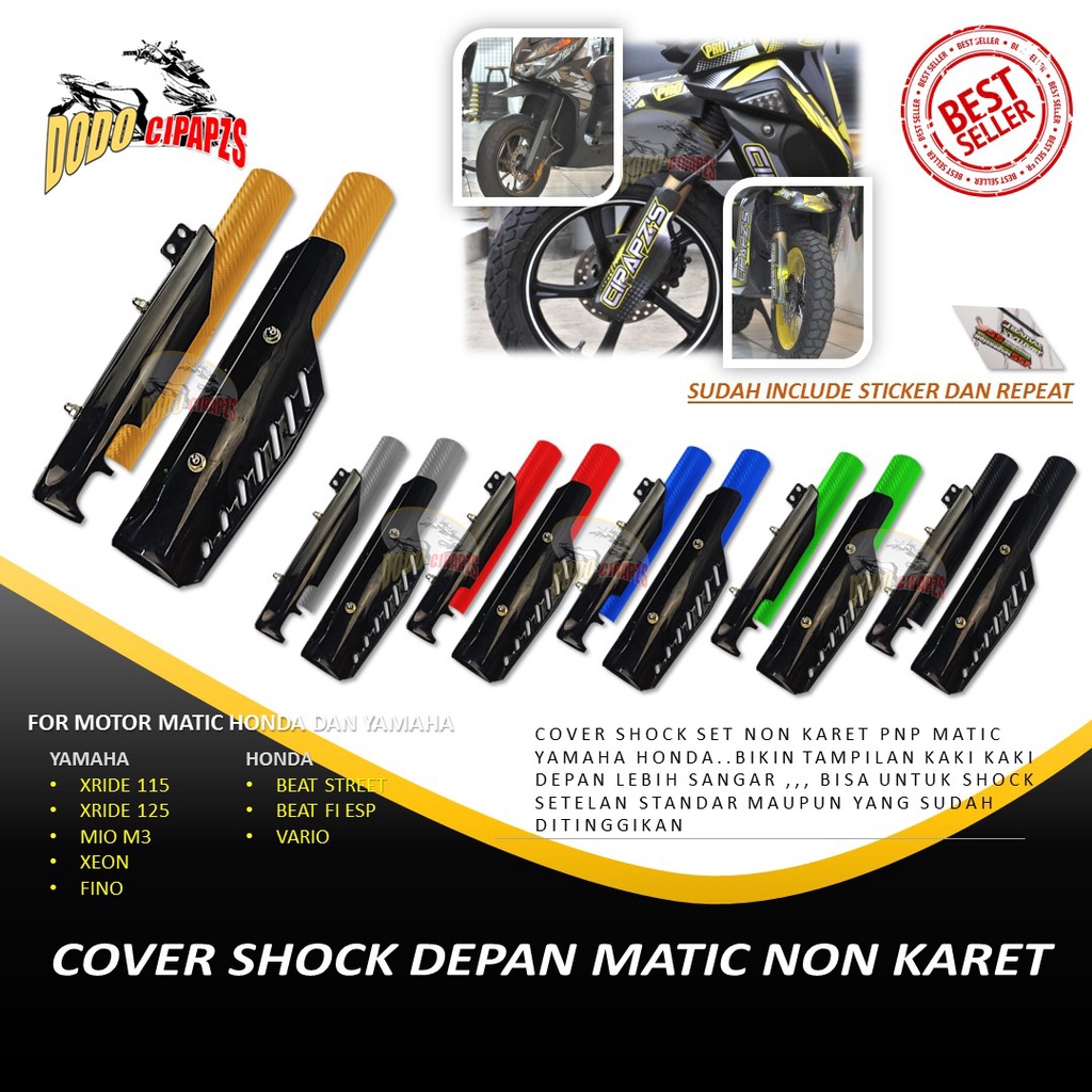 COVER SHOCK DEPAN MATIC NON KARET / ACCESORIES SHOCK DEPAN MATIC / COVER SHOCK DEPAN BEAT STREET/ CO