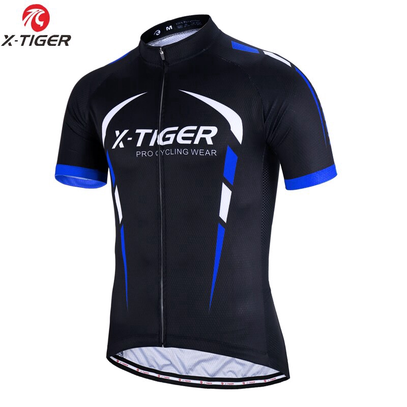 

X-TIGER 100% Polyester Bersepeda Jersey Musim Panas Pakaian Sepeda Gunung Balap Sepeda Pakaian Bersepeda Pakaian
