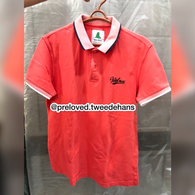 [Preloved / Second]  Wal**s - Kaos | Polo Shirt Kerah Pria