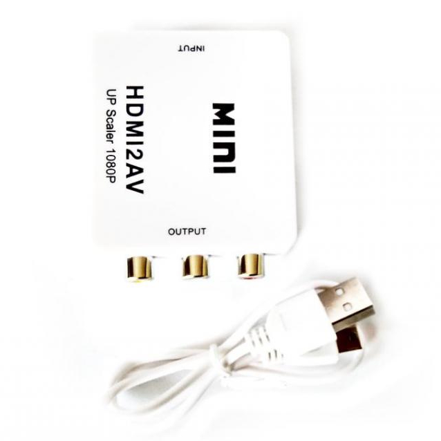 HDMI to AV RCA converter adapter