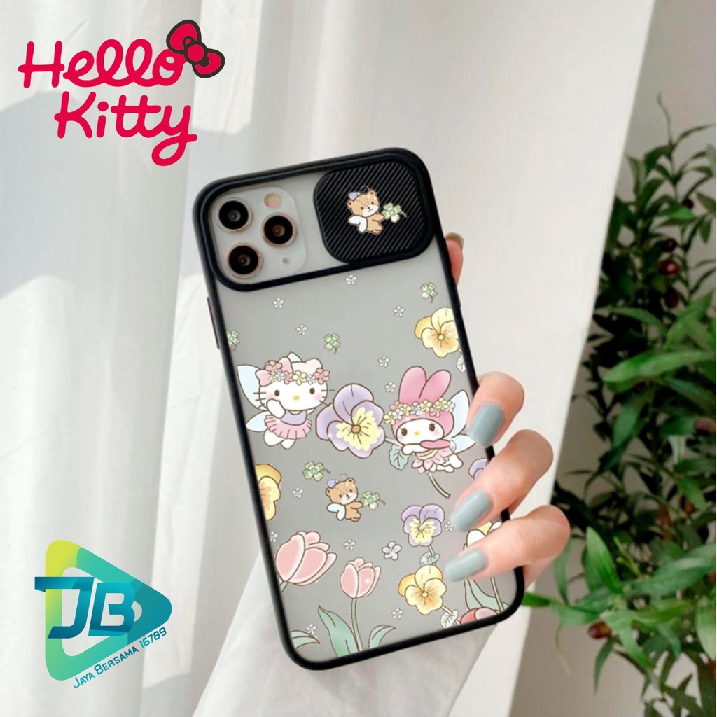 SOFTCASE SLIDE KAMERA HELLO KITTY OPPO VIVO SAMSUNG XIAOMI REALME IPHONE ALL TYPE JB4938