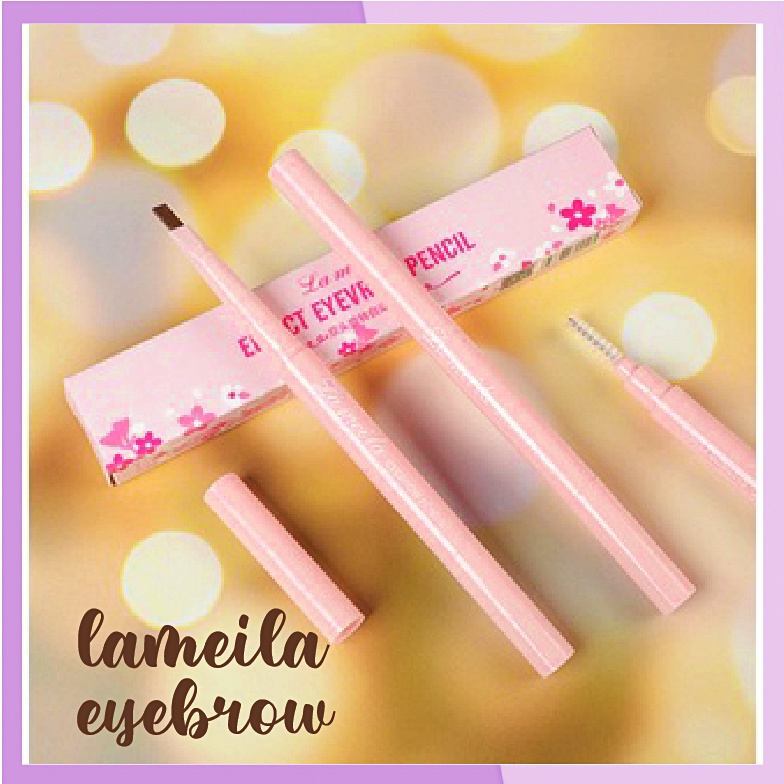 LAMEILA PENSIL ALIS 2 IN 1 KEPALA GANDA EYEBROW LA024