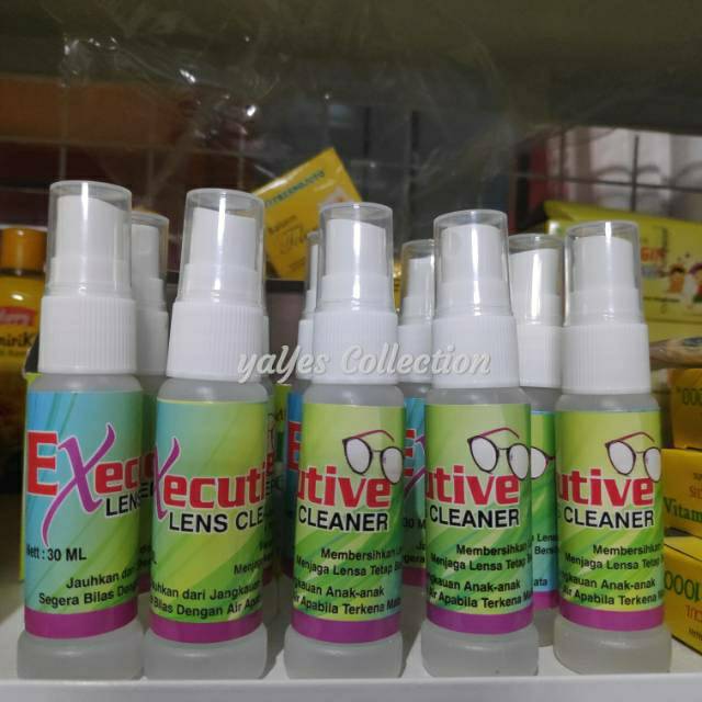 Pembersih kacamata glow kaca lensa cleaner spray 30 ml layar