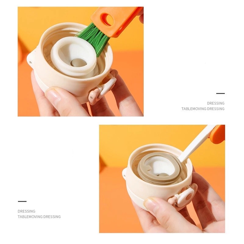 Alat Sikat Pembersih 3in1 Sikat Botol Sikat Penutup Cangkir 3 in 1 Multifungsi