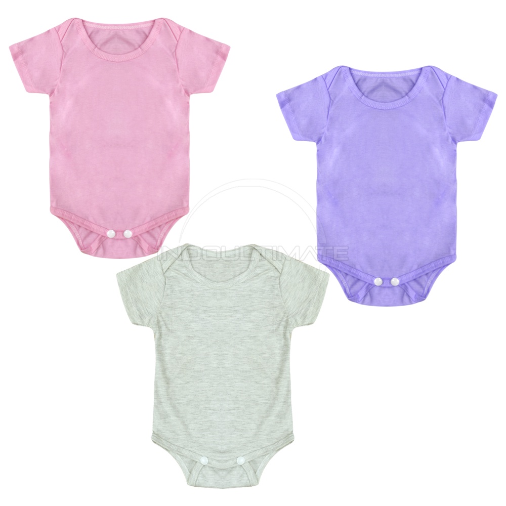 COTTON Baju Bayi Jumper Bodysuits Katun Polos Jumpsuit Baby Newborn BC-02KK Bahan Katun