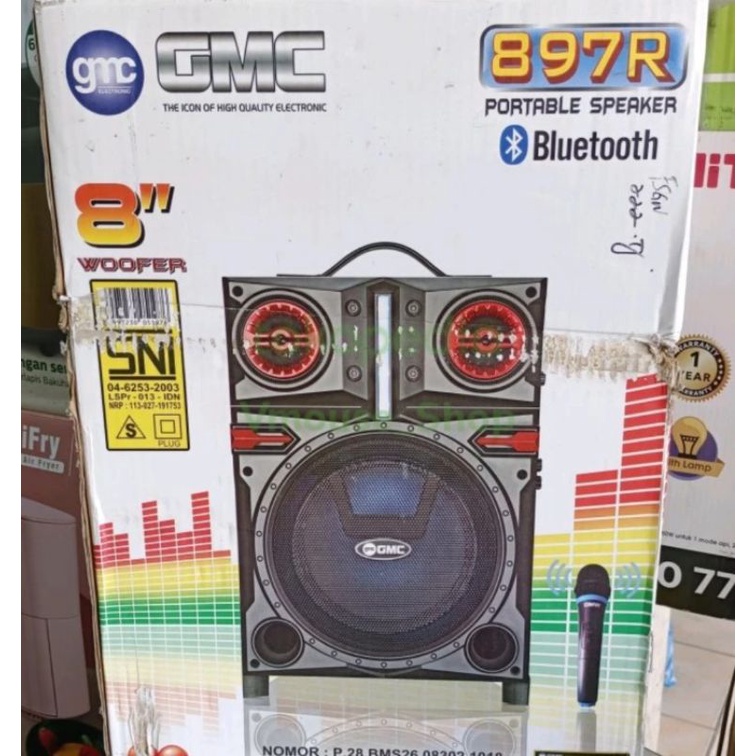 SPEAKER BLUETOOTH GMC 897R - SPEAKER GMC 897R - SPEAKER PORTABLE GMC - GMC 897R - SPEKER BLUTOOTH