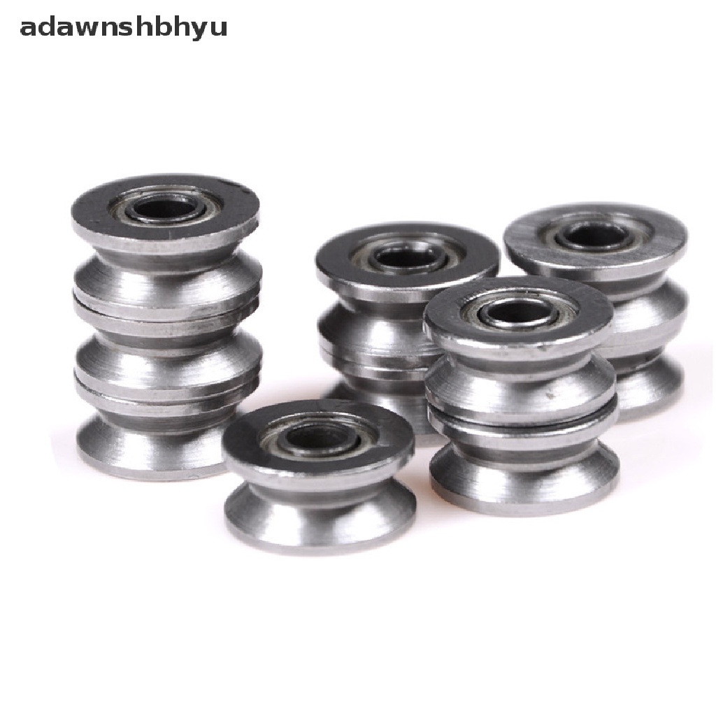 Adawnshbhyu 10pcs 624VV Alur V Alur Deep Groove Ball Bearing Jejak Berjalan Rel Panduan Bearing Baru