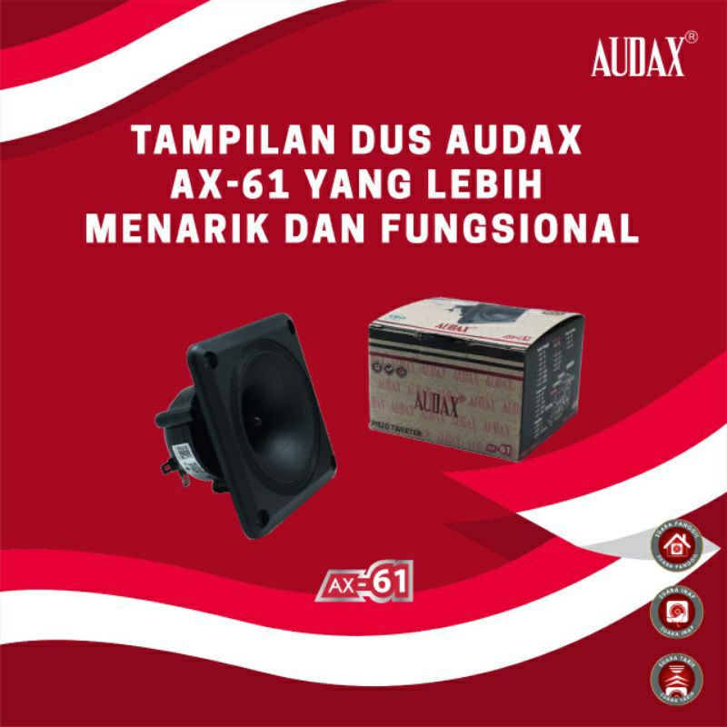 Audax ax 61 Tweeter speaker walet