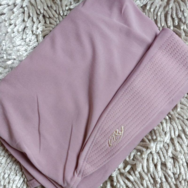 069 JUMBO SYAR'I ORI AREY HIJAB | JILBAB INSTAN KERUDUNG ORIGINAL-pink nude