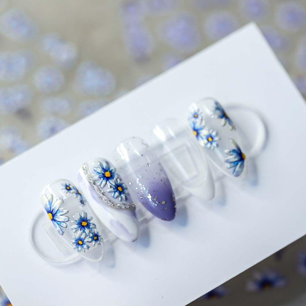 Mxbeauty Stiker Kuku Bunga Wanita Beijing Opera Love Hati Kupu-Kupu Nail Art Dekorasi