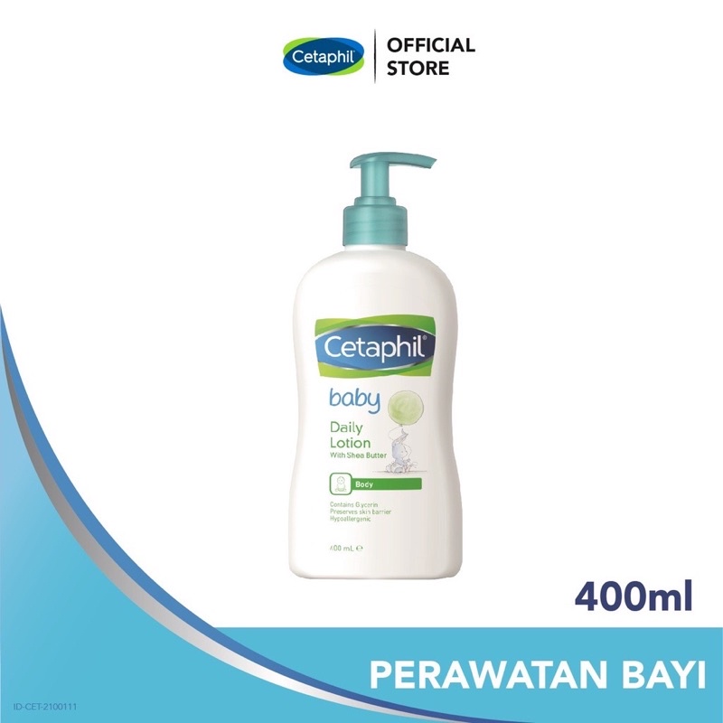 Cetaphil baby daily lotion with sea butter 400ml - lotion bayi