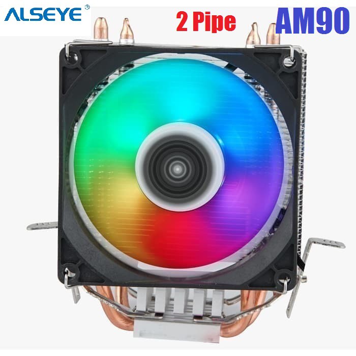 Fan Processor Alseye AM90 2 HEAT Pipe RGB For AMD &amp; Intel RGB